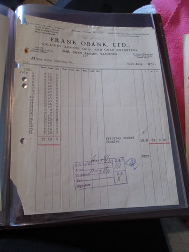 1931 frank obank ltd - 1931, colliery