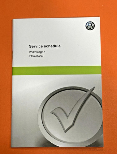Volkswagen golf service book - service,