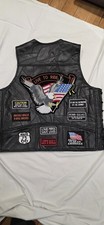Biker Waistcoat With Patches