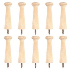 10PCS Wooden Shaker Peg Hooks
