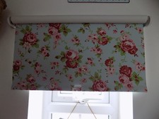 Cath Kidston Ikea Rosali Blue Floral Small  Roller Blind RARE