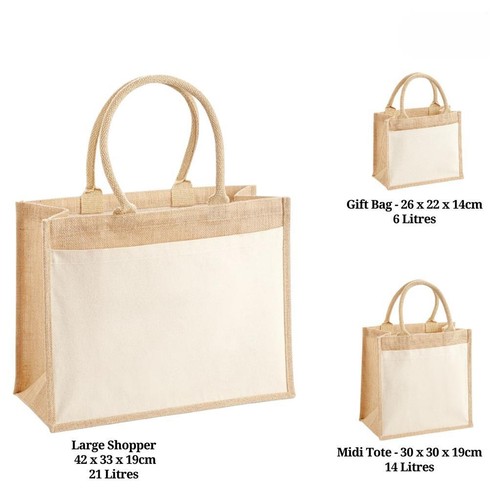 Jute gift bag - jute, shopper