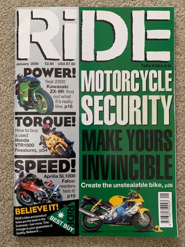 Ride magazine january 2000 - magazine,