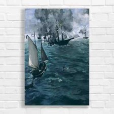Stormy Sea Battle Canvas Print