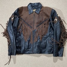Vintage Leather Fringe Jacket