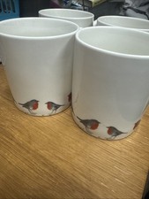Robin mugs by Sainsburys x 4