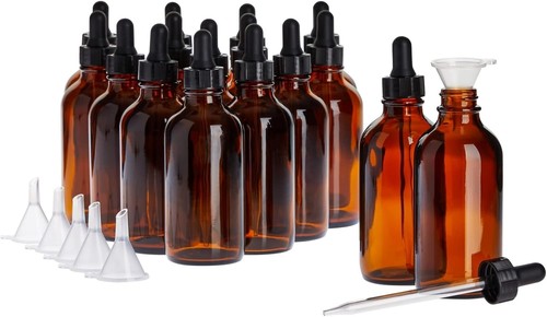 Pack 4oz amber glass - 15,