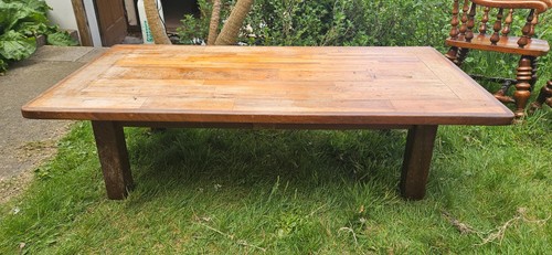 Large solid wood rustic coffee - wood,