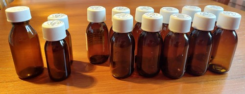 Amber glass medicine - 14,