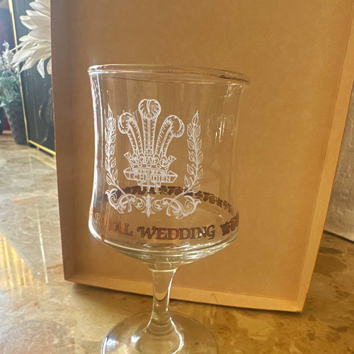 1981 royal wedding glass - wedding,
