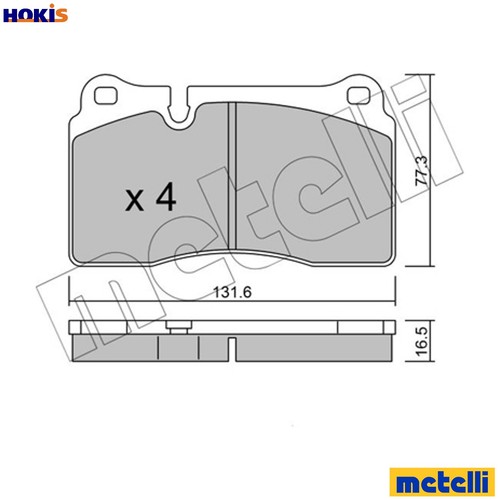 Brake pad set - set,