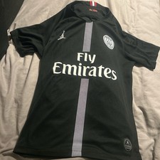 PSG 2018/19 Football Shirt MBAPPE No'7 Fly Emirates Jordan Third Kit Size Medium