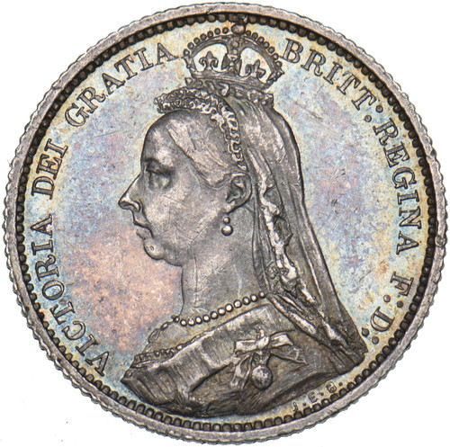 1887 sixpence victoria - sixpence,
