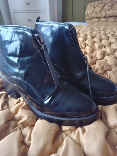 Office black patent leather