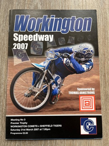 Workington speedway programme - workington,