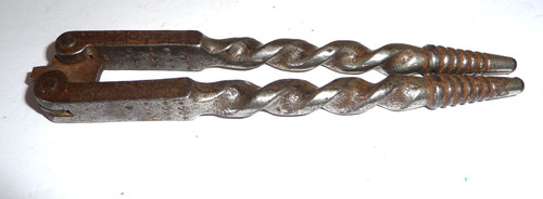 Vintage solid metal nut - solid,