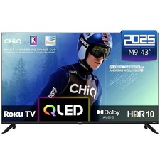 CHiQ U43QM9K 43” 4K UHD QLED Smart Roku TV 2025
