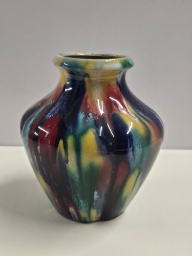 Belgium glazed ceramic vase - belgium,