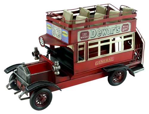 33cm vintage red open - vintage, bus