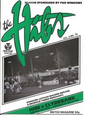 Hibernian v Clydebank Scottish Premier League 8th October 1986