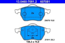FRONT BRAKE PAD SET DISC BRAKE FITS: VW PASSAT B3/B4 2.8 VR6/2.0 16V.VW GOLF