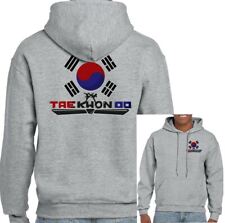 Mens Taekwondo Hoodie Belt Suit Sparring Kick Pads Shoes Gift Bag Kit MMA Top