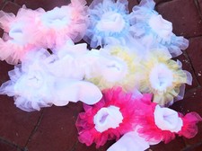 DREAM GIRLS ROMANY RIBBON TULLE COLOURED FRILLY SOCKS ALL SIZES OR REBORN DOLLS 