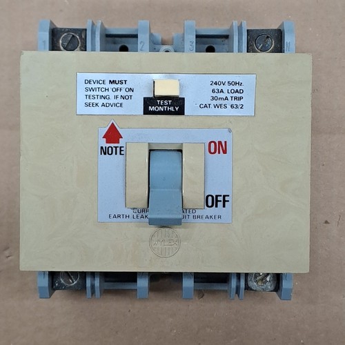 Wylex wes amp 30ma - wes, 63