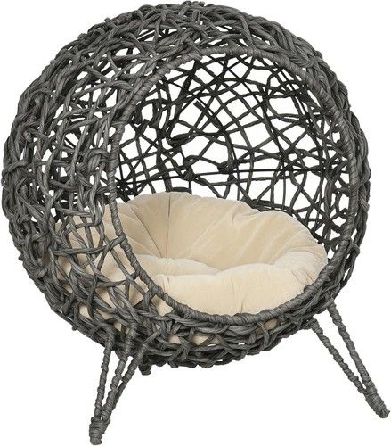 Cat bed basket rattan wicker - cat,
