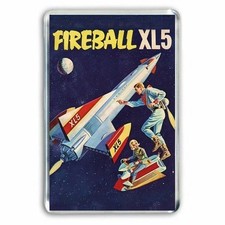 RETRO 60s : FIREBALL XL5 ANNUAL COVER ART  - JUMBO FRIDGE  MAGNET