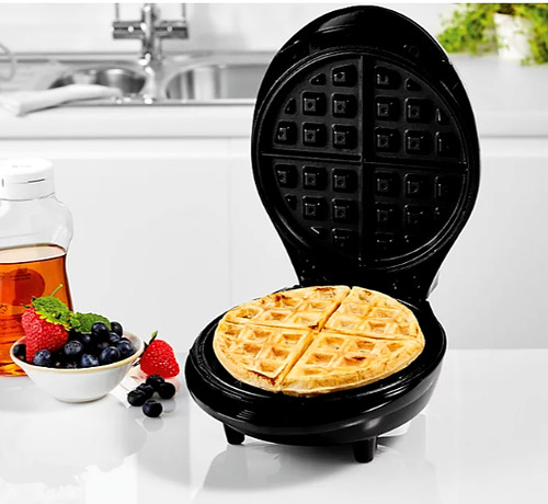 Waffle maker non stick - maker, black
