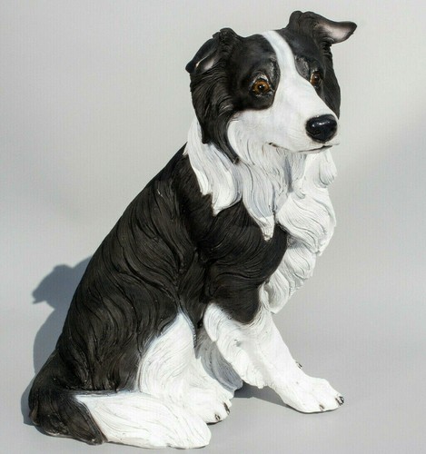 Border collie statue dog - border,
