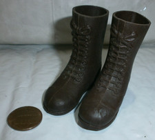 Vintage Action Man tall brown boots 1/6th scale toy accessory