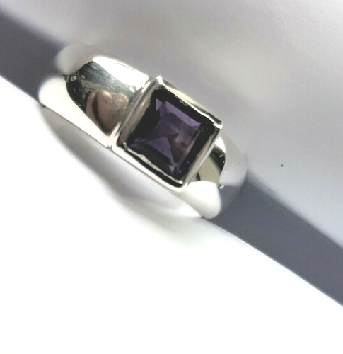 Sterling silver amethyst aaa - silver,