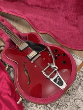 1991 Gibson ES-335 / Bigsby Dark Cherry “Viking Red”