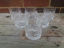 SET of 6 STUART CRYSTAL