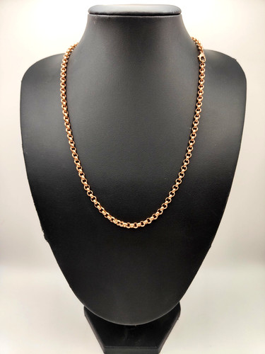 9ct rose red gold - gold, belcher