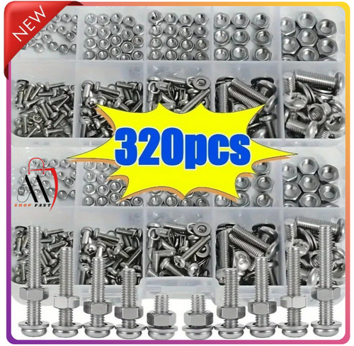320pcs stainless steel screw - 320pcs,