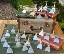 Art Deco Shop Display stands Shoes Chrome 1930s Need Tlc JOB LOT