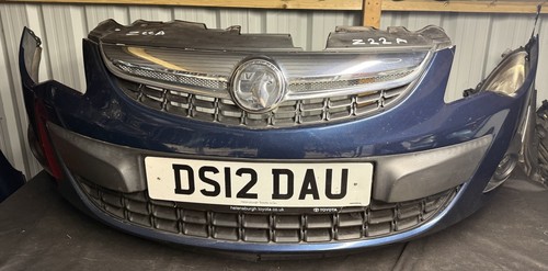 Vauxhall corsa blue - blue, /front