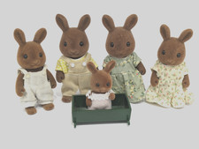 Sylvanian Families Wildwood Rabbit Family - all with tails