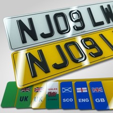 UK Premium Number Plates 100% Road / MOT Legal - 2D / 3D Gel  / 4D / 4D GEL