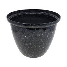 Flower Honey Pot Planter Black