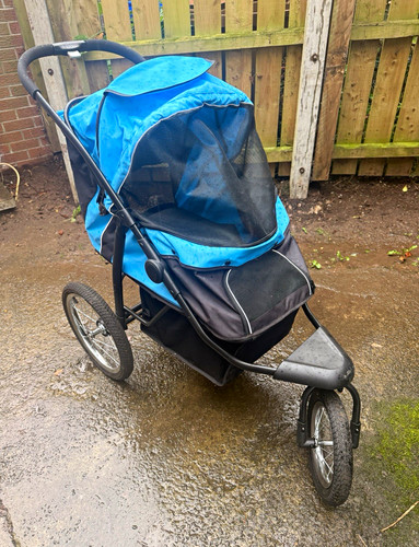 Blue wheel jogging foldable - blue,