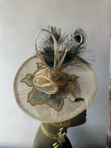 Handmade fascinator with - handmade,