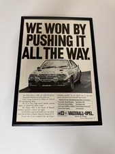 Framed Original 1985 Opel Manta GTE 400 Russell Brookes Magazine Advert Retro