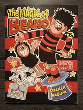 Merlin The Magic of BEANO Sticker Album 1989 100% Complete Vintage