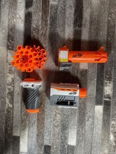 Nerf Attachment Accessories Grip Silencer Holder VGC Toy Dart Kids Foam Shoot