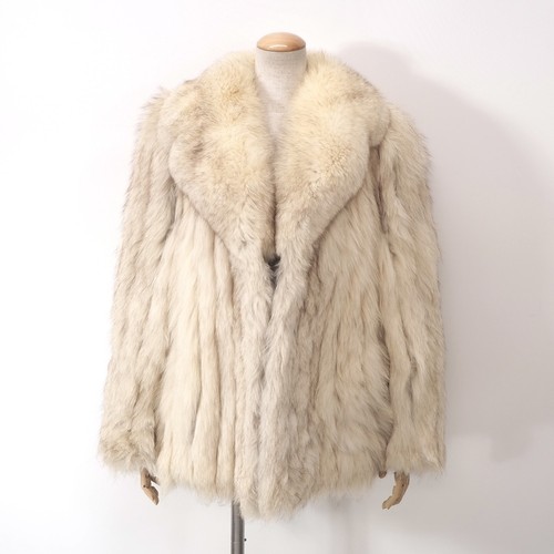 Vintage real blue fox fur - vintage, coat