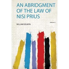 Abridgment of the Law of Nisi